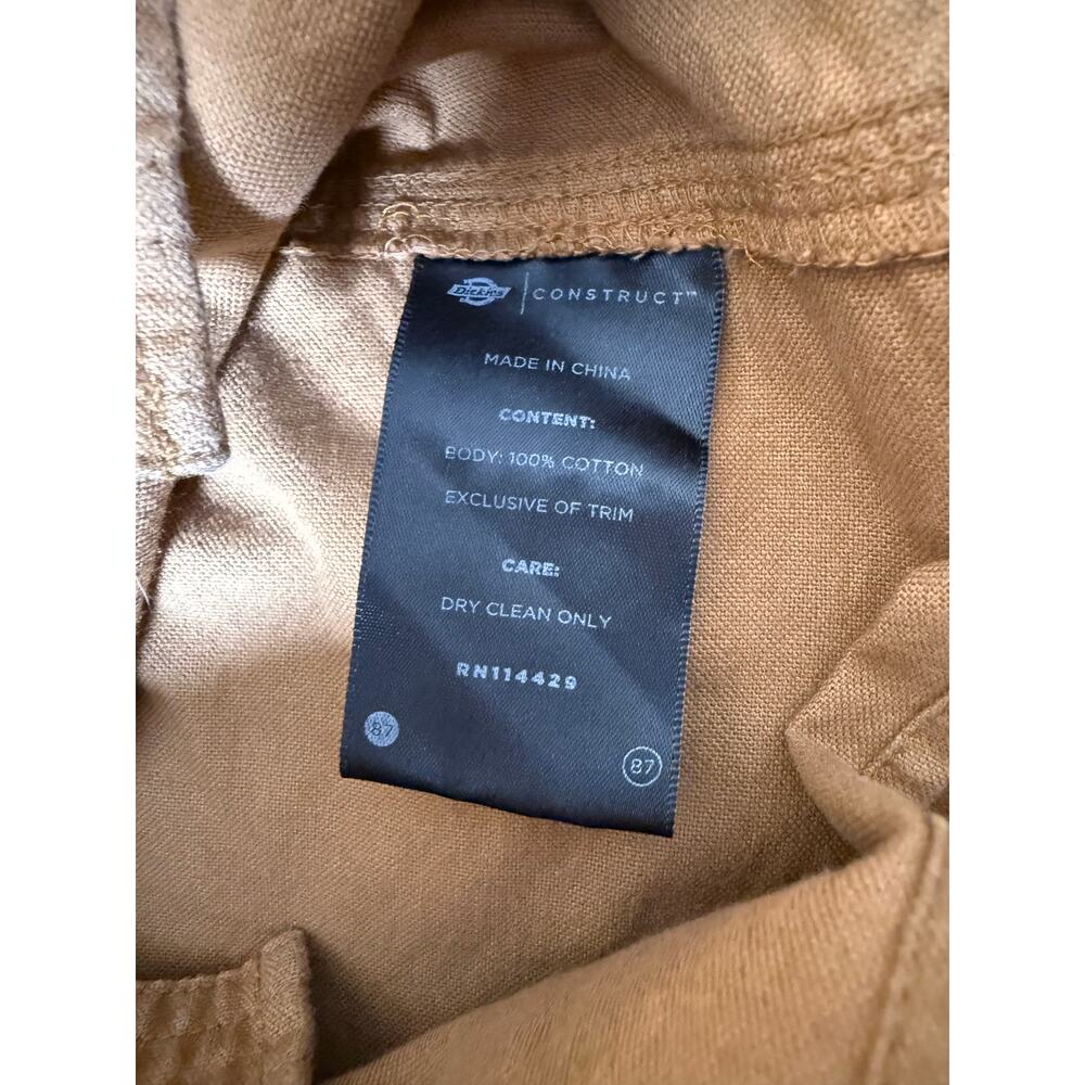 Dickies Construct Camel Long Sleeve Button Down S… - image 5